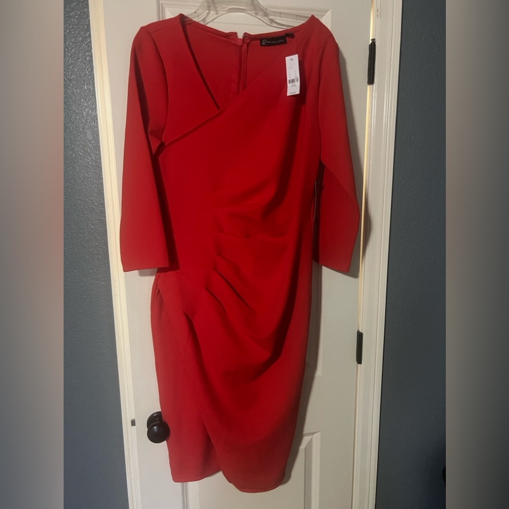 New York & Co- Red dress. Size Large